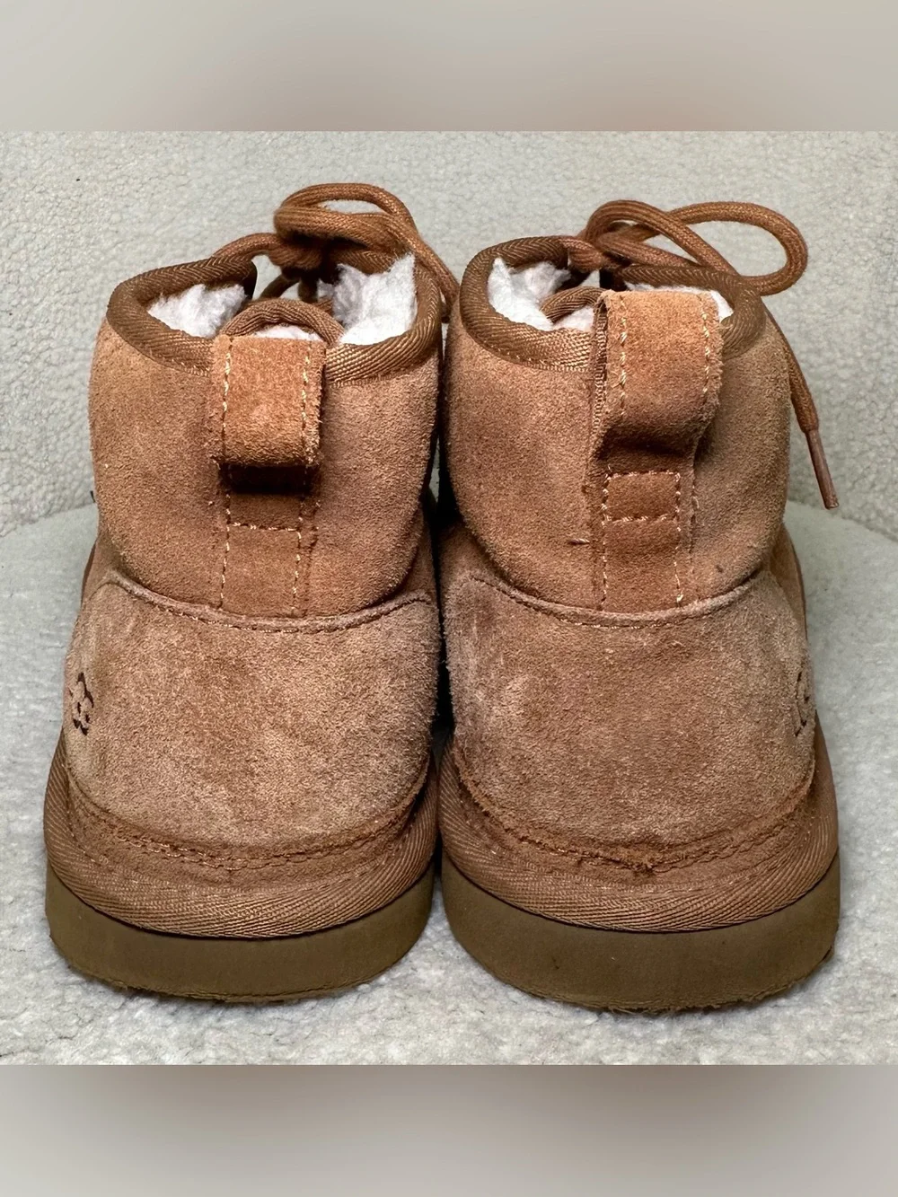 UGG Men’s Neumel Chestnut Suede Shearling Chukka Boots Fall Winter Warm Cozy 11